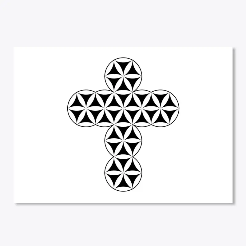 The Cross Of Life - Inverse, 2D/Black/T.