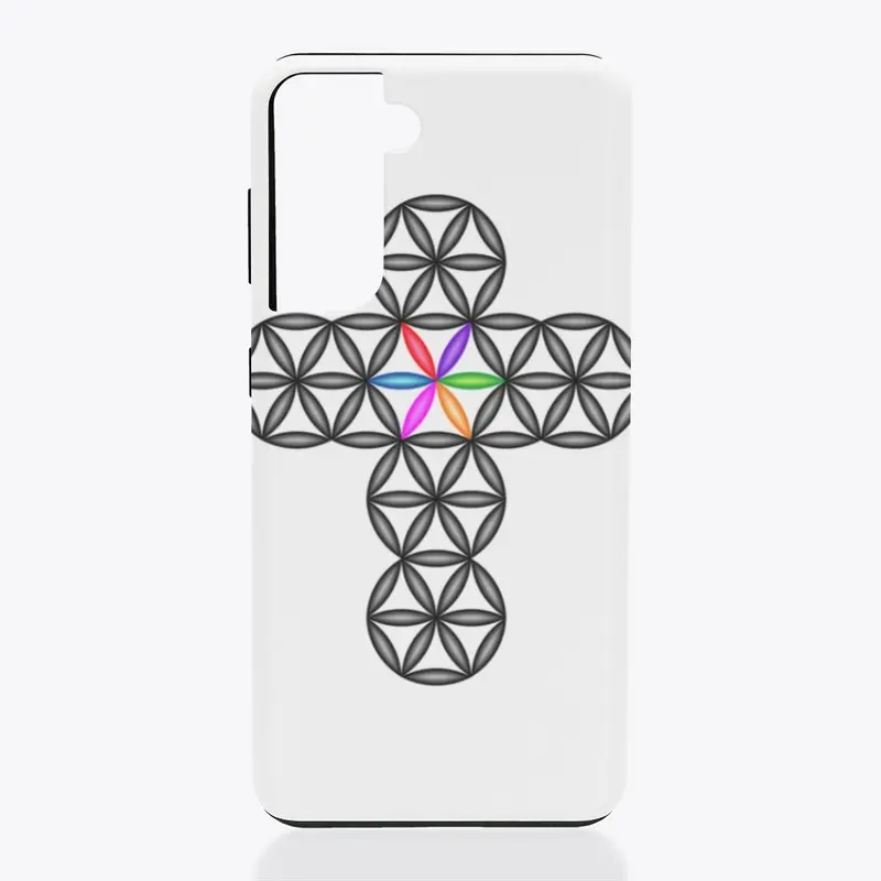 The Cross Of Life - 3D/Black-Colorful.