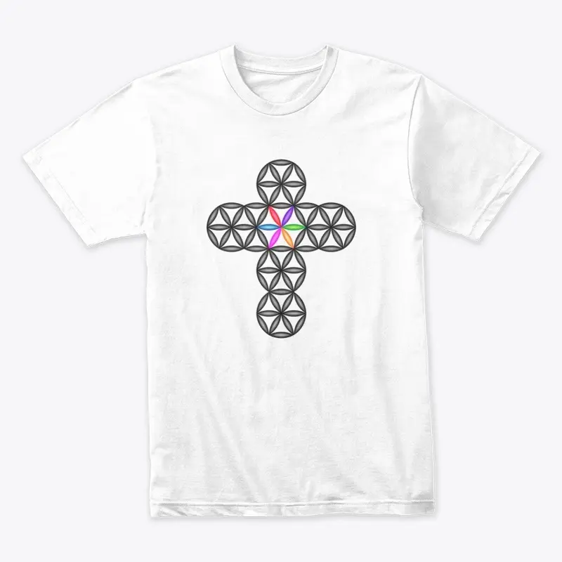 The Cross Of Life - 3D/Black-Colorful.