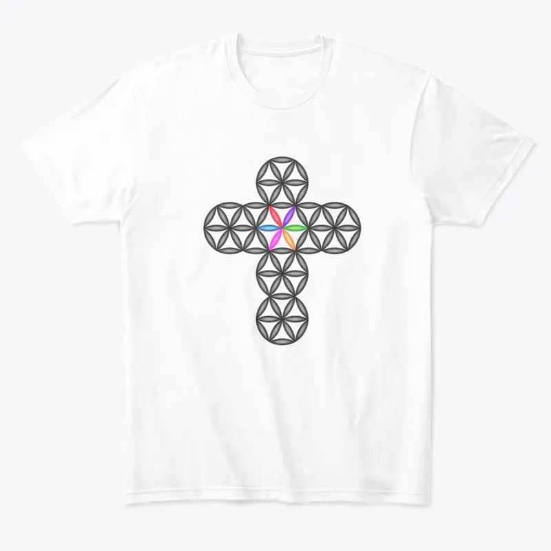 The Cross Of Life - 3D/Black-Colorful.