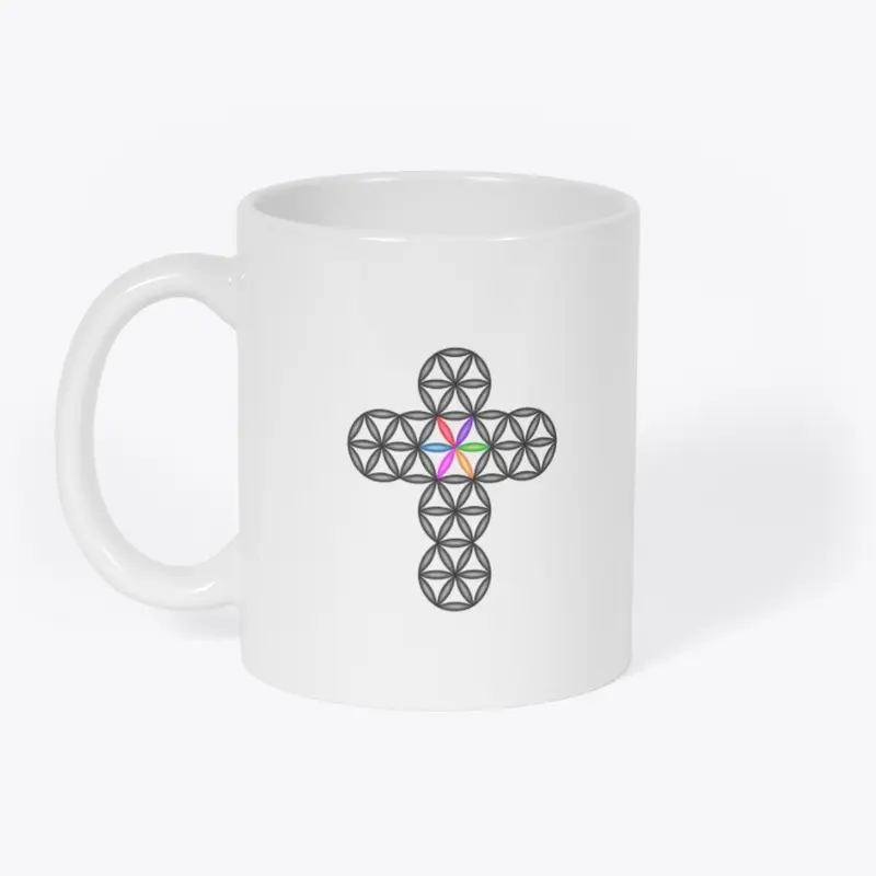 The Cross Of Life - 3D/Black-Colorful.