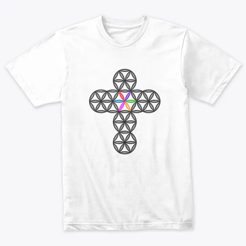 The Cross Of Life - 3D/Black-Colorful.