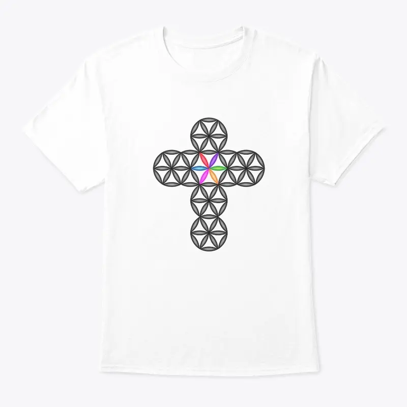 The Cross Of Life - 3D/Black-Colorful.