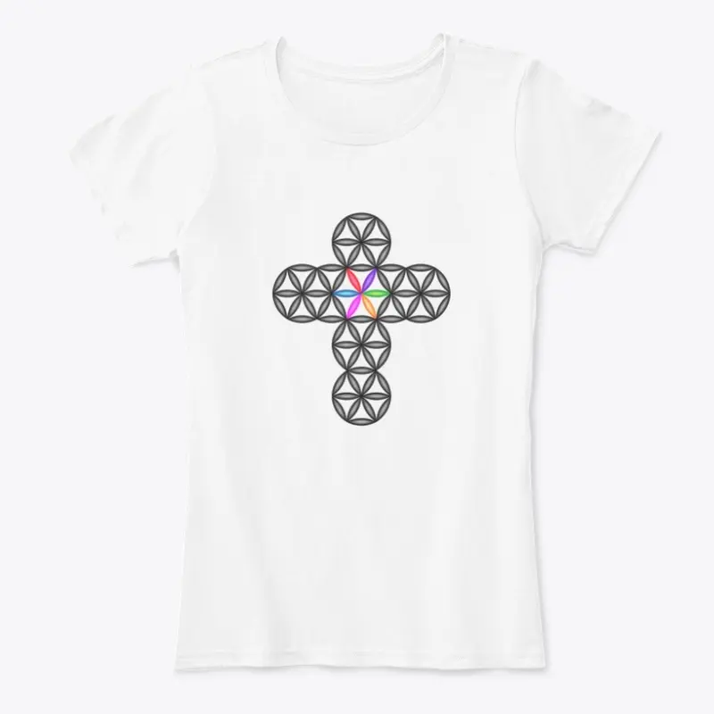 The Cross Of Life - 3D/Black-Colorful.